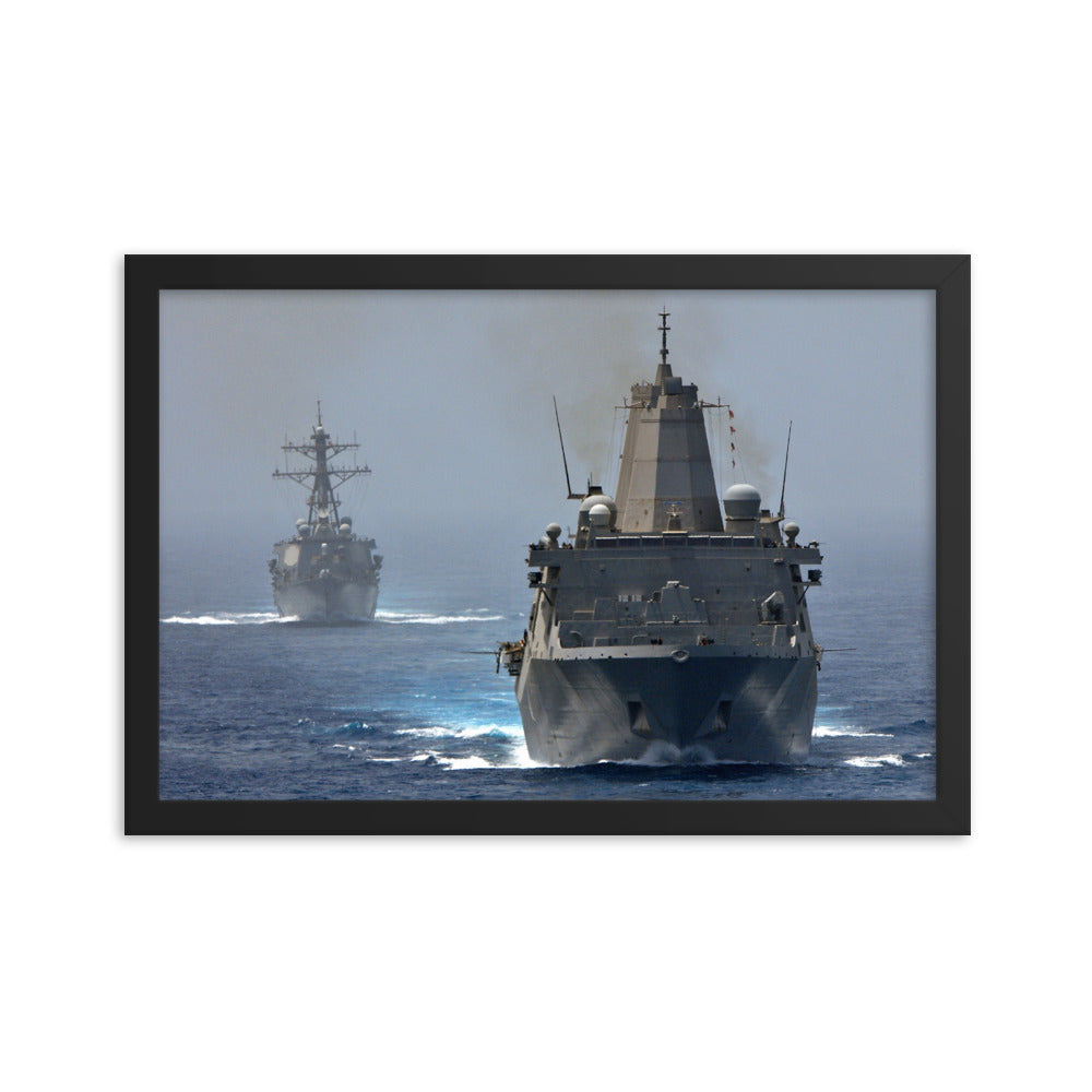 USS New York (LPD-21) Framed Ship Photo