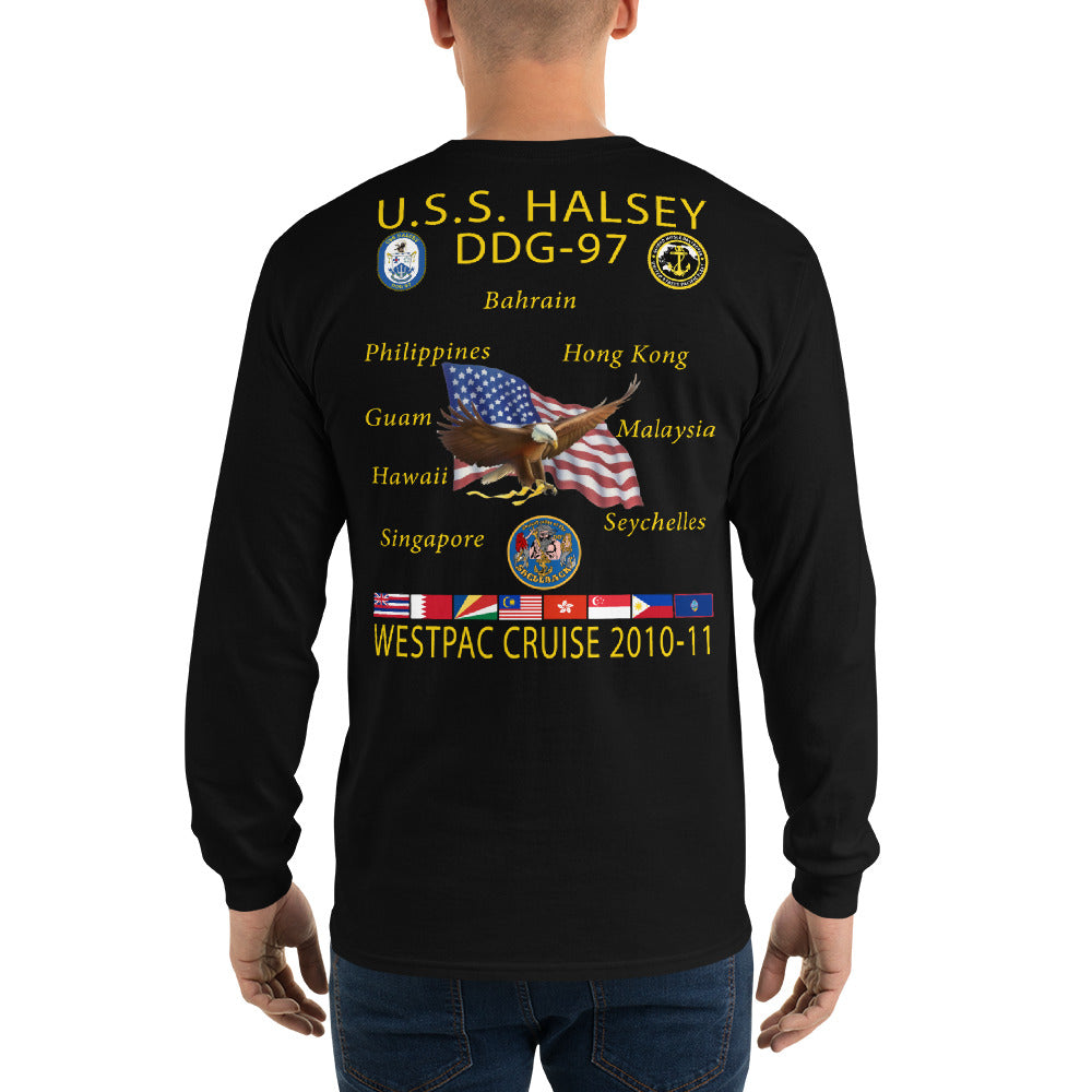 USS Halsey (DDG-97) 2010-11 Long Sleeve Cruise Shirt