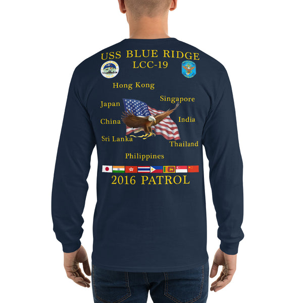USS Blue Ridge (LCC-19) 2016 Long Sleeve Patrol Shirt