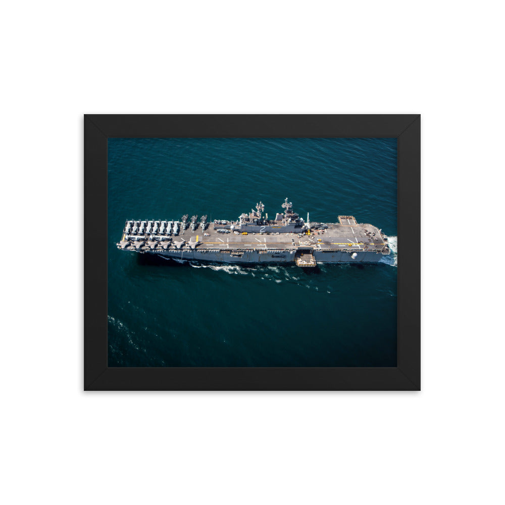 USS Essex (LHD-2) Framed Ship Photo
