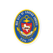 Load image into Gallery viewer, USS City of Corpus Christi (SSN-705) Ship&#39;s Crest Vinyl Sticker