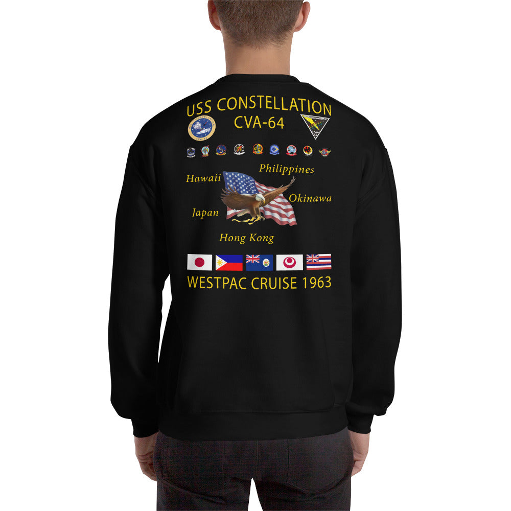 USS Constellation (CVA-64) 1963 Cruise Sweatshirt