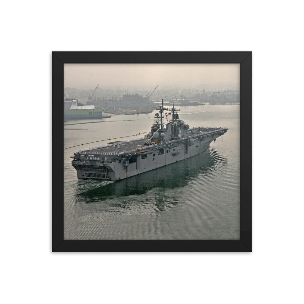 USS Boxer (LHD-4) Framed Ship Photo