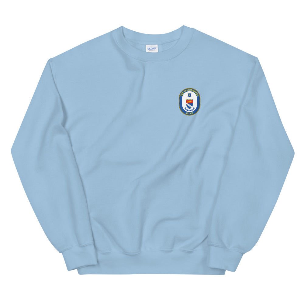 USS Ticonderoga (CG-47) Ship's Crest Sweatshirt