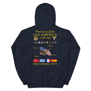 USS America (CVA-66) 1974 Cruise Hoodie - FAMILY