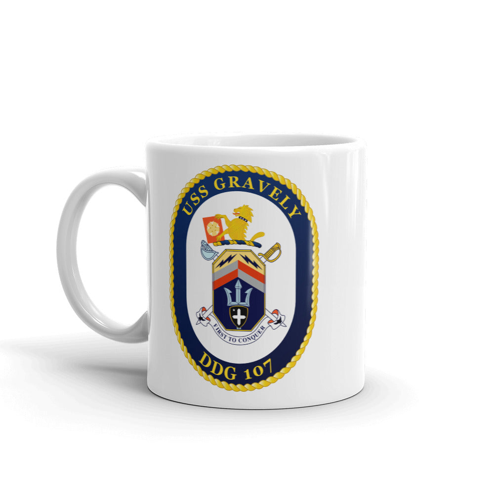 USS Gravely (DDG-107) Ship's Crest Mug