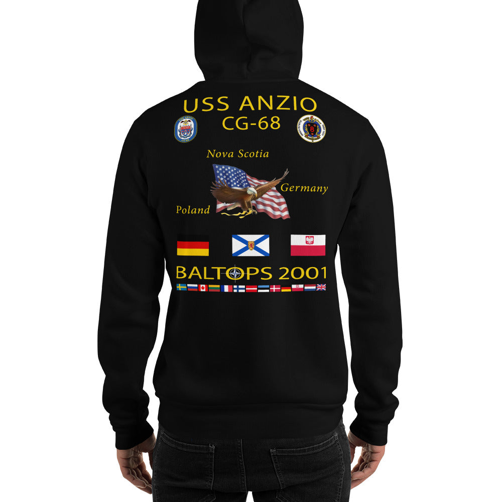 USS Anzio (CG-68) 2001 Cruise Hoodie