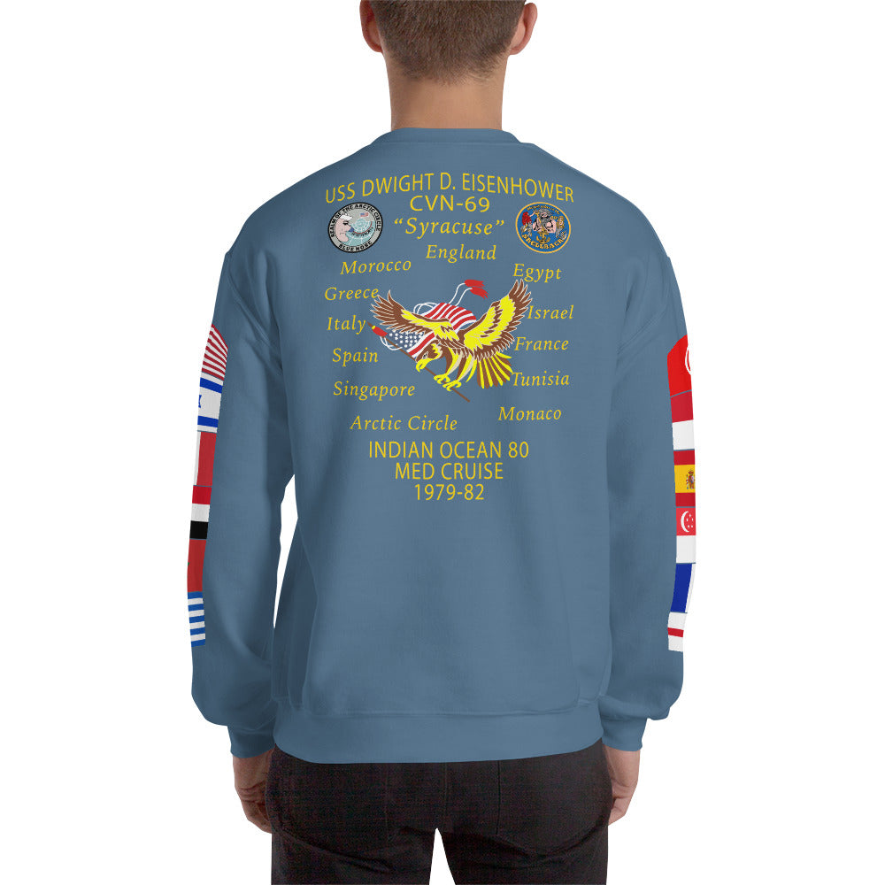 IKE CUSTOM w/FLAGS - E HUGHES - Sweatshirt