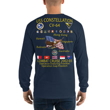 Load image into Gallery viewer, USS Constellation (CV-64) 2002-03 Long Sleeve Cruise Shirt
