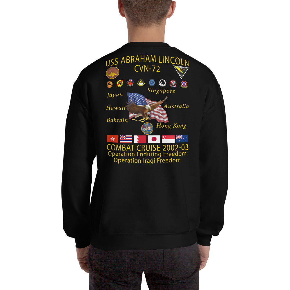 USS Abraham Lincoln (CVN-72) 2002-03 Cruise Sweatshirt