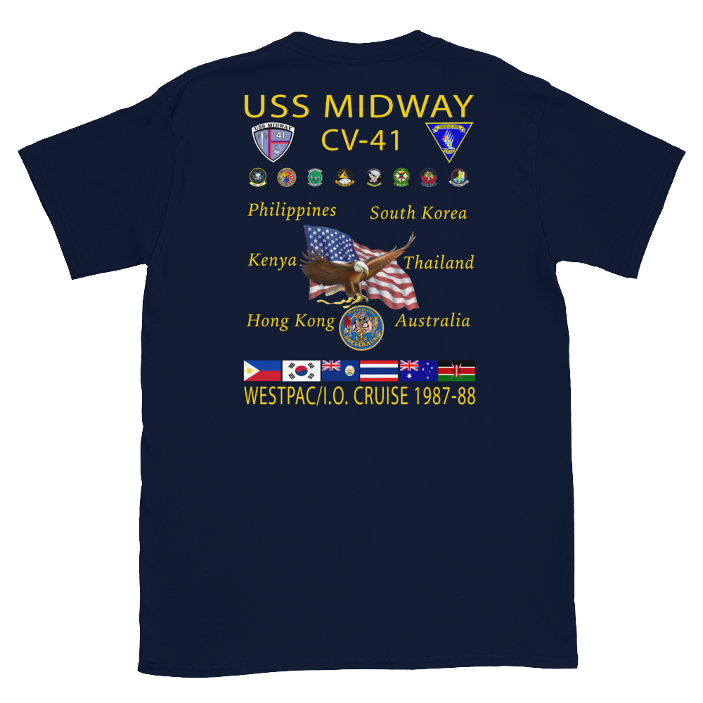 USS Midway (CV-41) 1987-88 Cruise Shirt