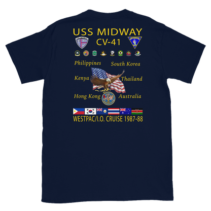 USS Midway (CV-41) 1987-88 Cruise Shirt