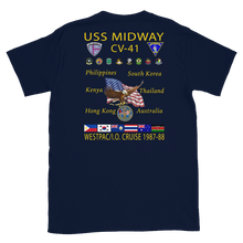 Load image into Gallery viewer, USS Midway (CV-41) 1987-88 Cruise Shirt
