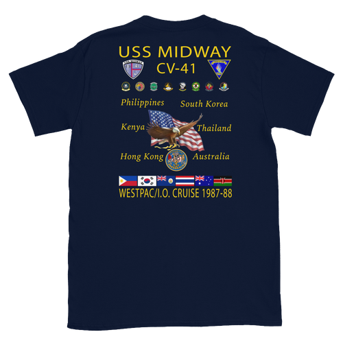 USS Midway (CV-41) 1987-88 Cruise Shirt