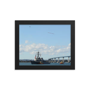 USS Benfold (DDG-65) Framed Ship Photo - Welcome Home