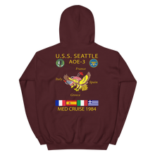 Load image into Gallery viewer, USS Seattle (AOE-3) 1984 Cruise Hoodie