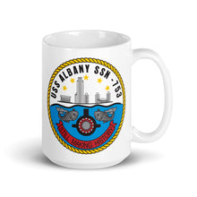 Load image into Gallery viewer, USS Albany (SSN-753) Ship&#39;s Crest Mug