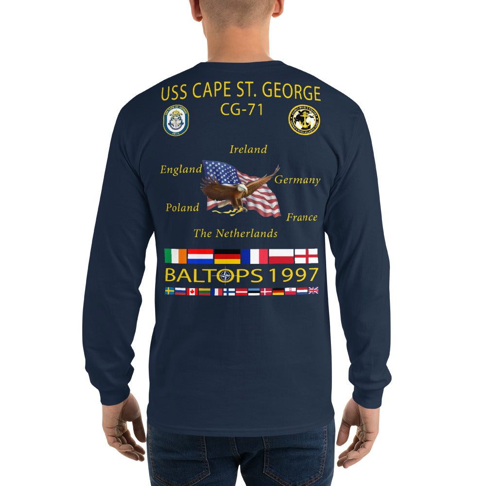 USS Cape St George (CG-71) 1997 Long Sleeve Cruise Shirt