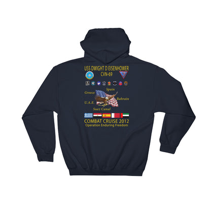 USS Dwight D. Eisenhower (CVN-69) 2012 Cruise Hoodie