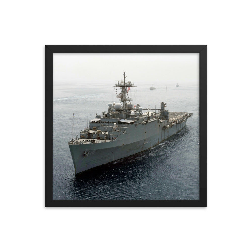 USS Ponce (LPD-15) Framed Ship Photo