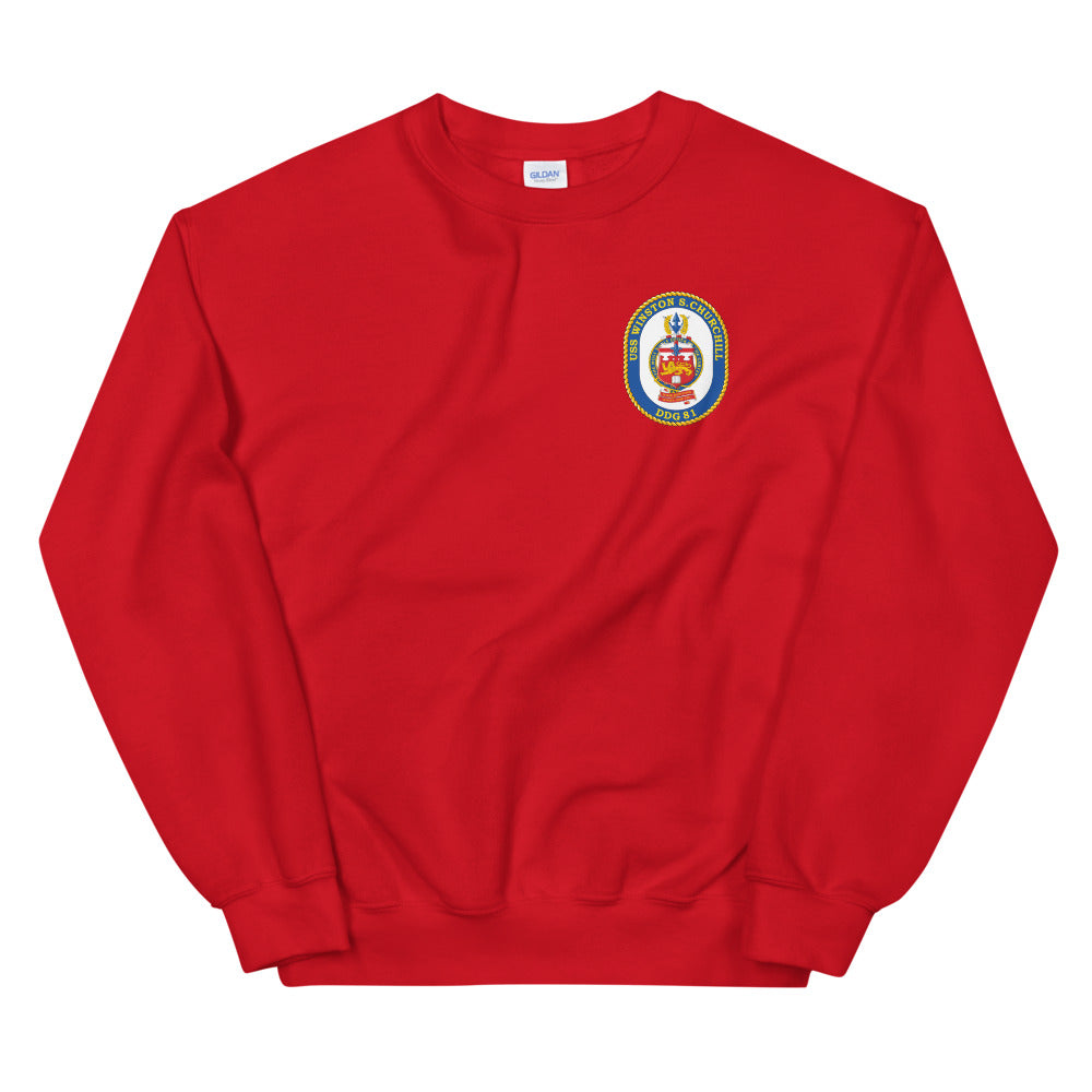 USS Winston S. Churchill (DDG-81) Ship's Crest Sweatshirt