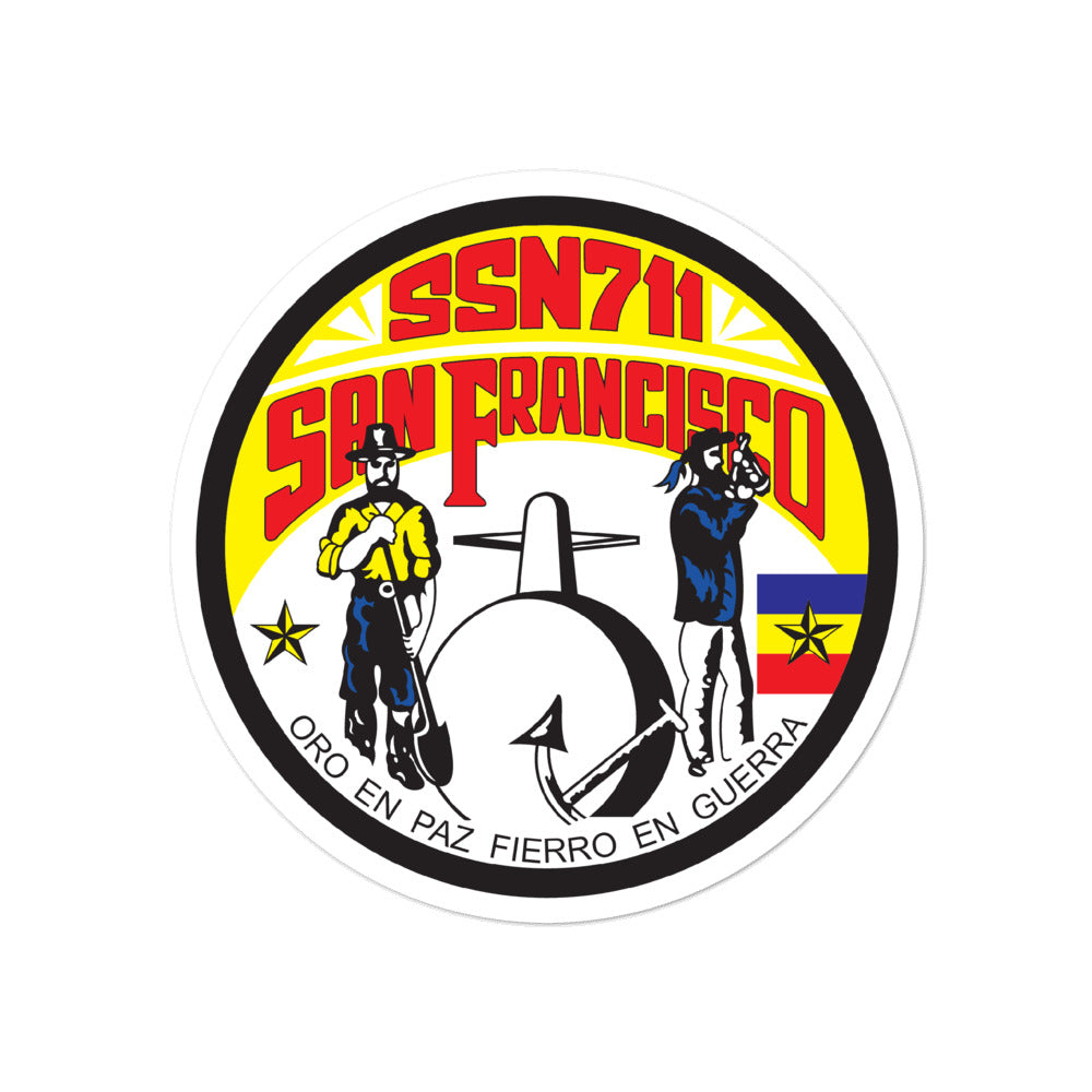 USS San Francisco (SSN-711) Ship's Crest Vinyl Sticker