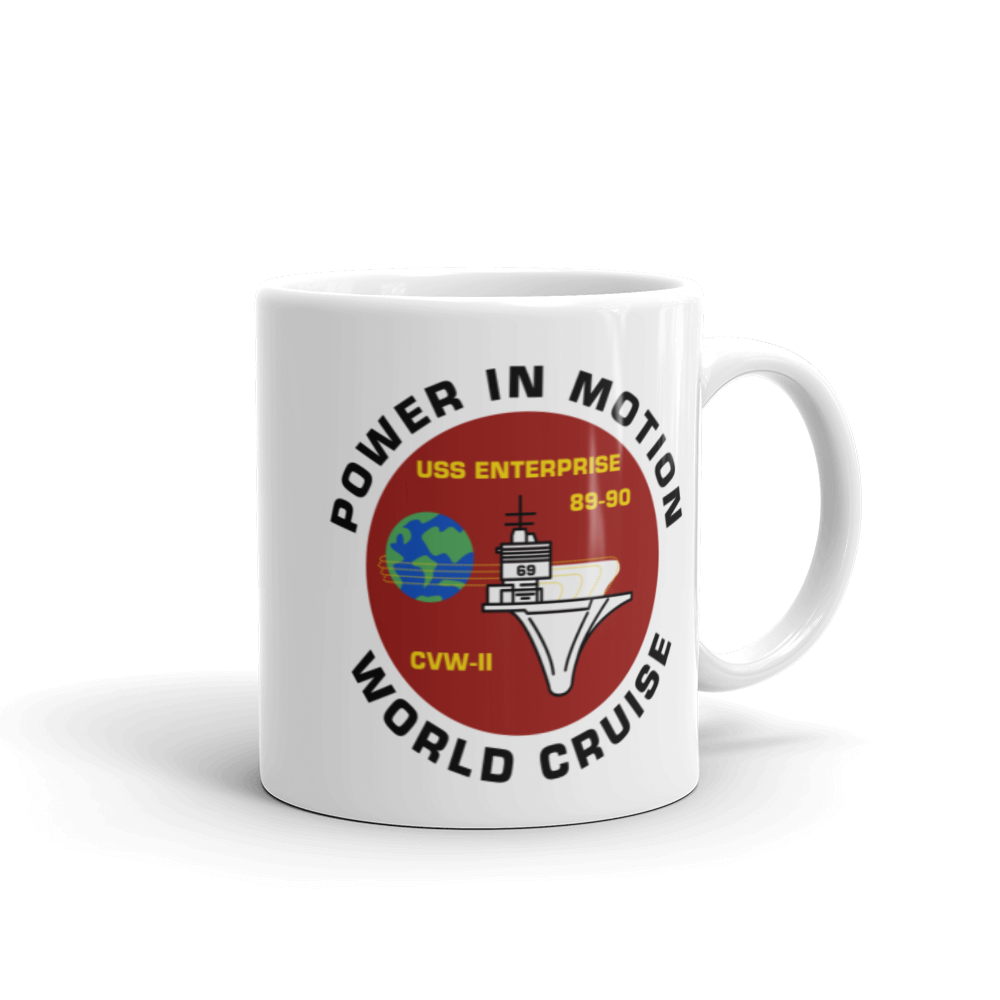 USS Enterprise (CVN-65) '89-'90 Power in Motion Cruise Mug