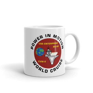 USS Enterprise (CVN-65) '89-'90 Power in Motion Cruise Mug