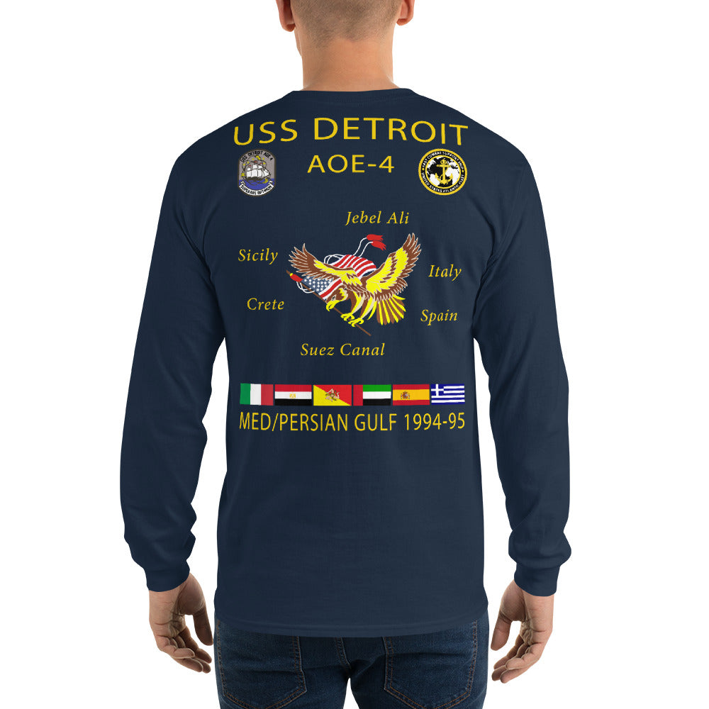USS Detroit (AOE-4) 1994-95 Long Sleeve Cruise Shirt