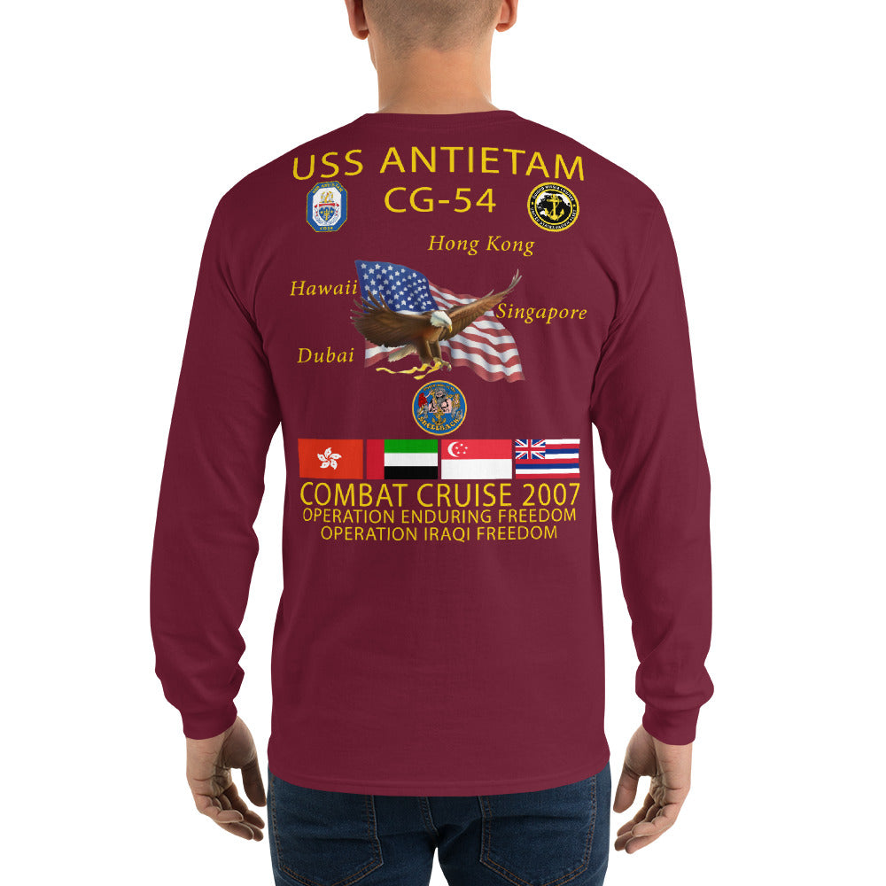 USS Antietam (CG-54) 2007 Long Sleeve Cruise Shirt