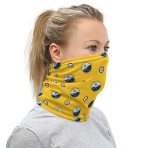 USS Gerald R. Ford (CVN-78) Crest w/ Navy Emblem Neck Gaiter - Gold