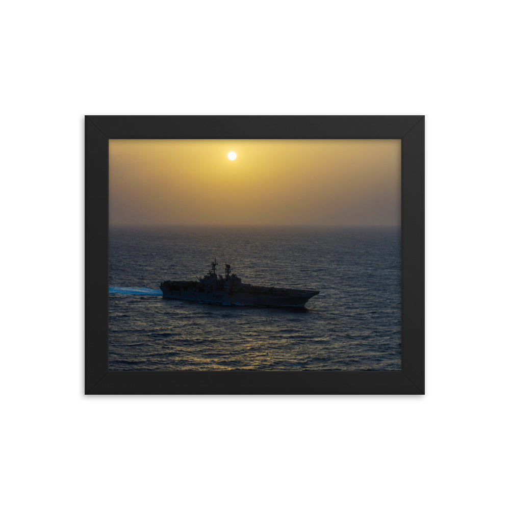 USS Bataan (LHD-5) Framed Ship Photo