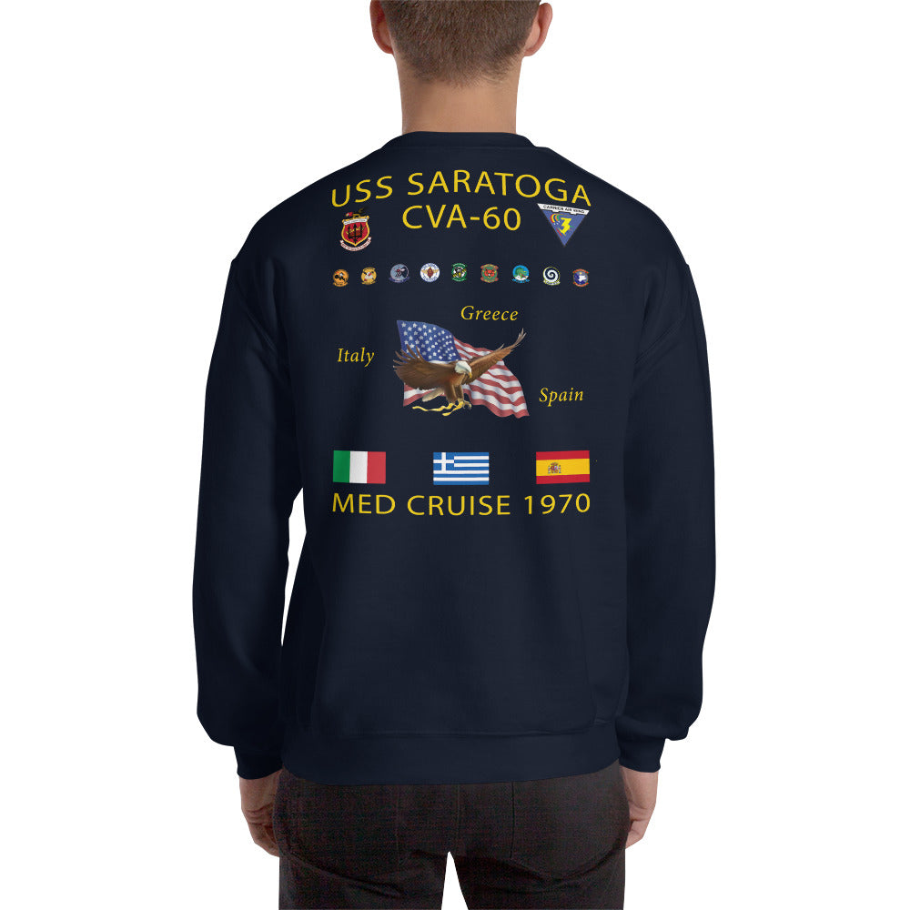 USS Saratoga (CVA-60) 1970 Cruise Sweatshirt