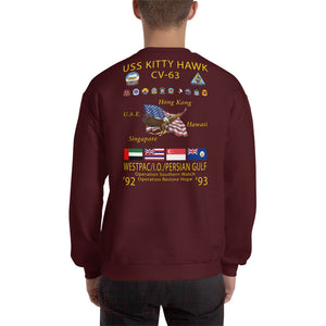 USS Kitty Hawk (CV-63) 1992-93 Cruise Sweatshirt