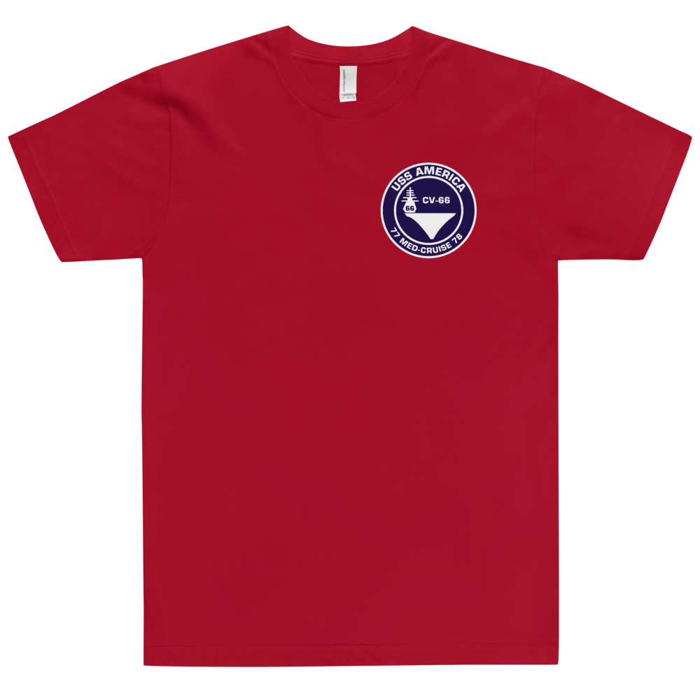 USS America (CV-66) 1977-78 Med Cruise Tee