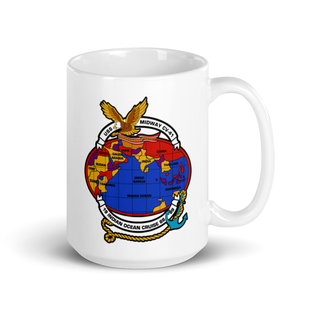 USS Midway (CV-41) Indian Ocean Cruise 1988-89 Mug
