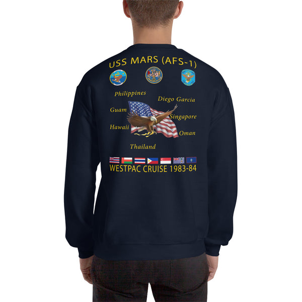 USS Mars (AFS-1) 1983-84 Cruise Sweatshirt
