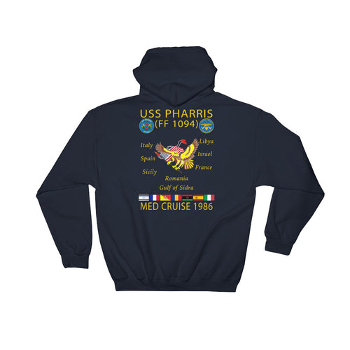 USS Pharris (FF-1094) 1986 Cruise Hoodie