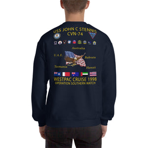 USS John C. Stennis (CVN-74) 1998 Cruise Sweatshirt