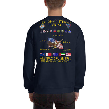 USS John C. Stennis (CVN-74) 1998 Cruise Sweatshirt