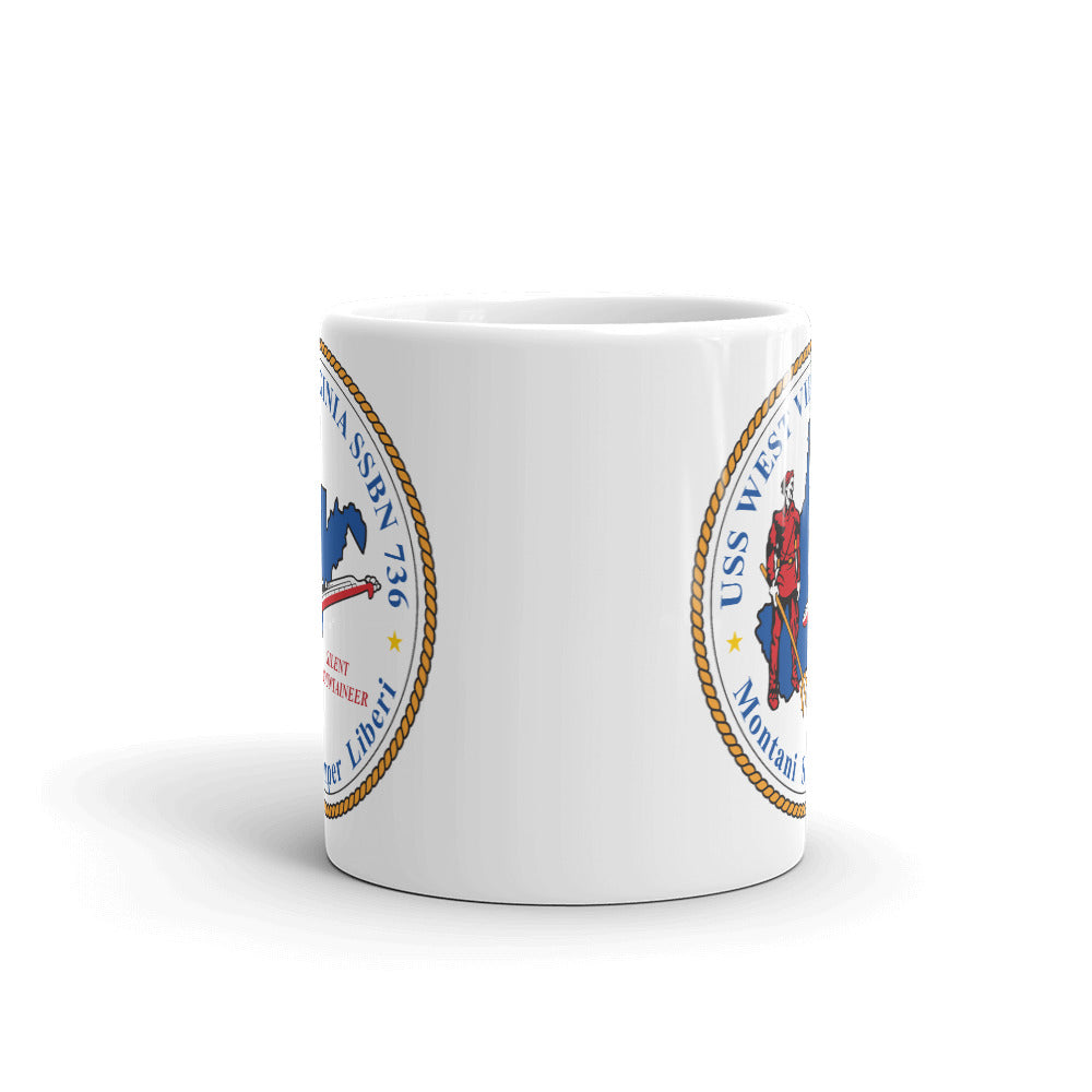 USS West Virginia (SSBN-736) Ship's Crest Mug