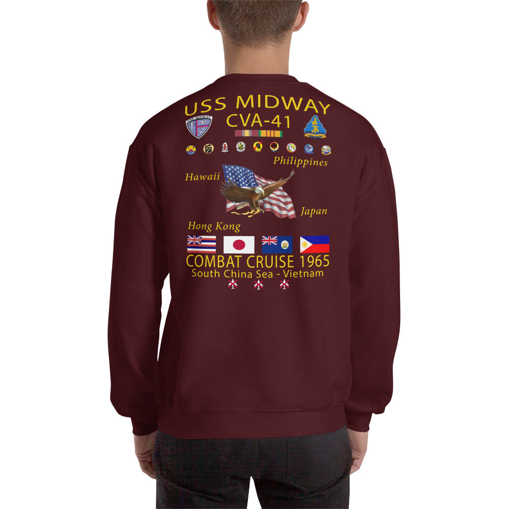 USS Midway (CVA-41) 1965 Cruise Sweatshirt