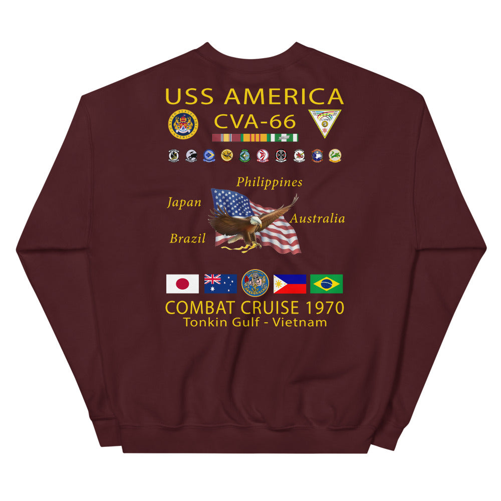 USS America (CVA-66) 1970 Cruise Sweatshirt