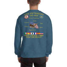 Load image into Gallery viewer, USS Peterson (DD-969) 1984 Cruise Sweatshirt