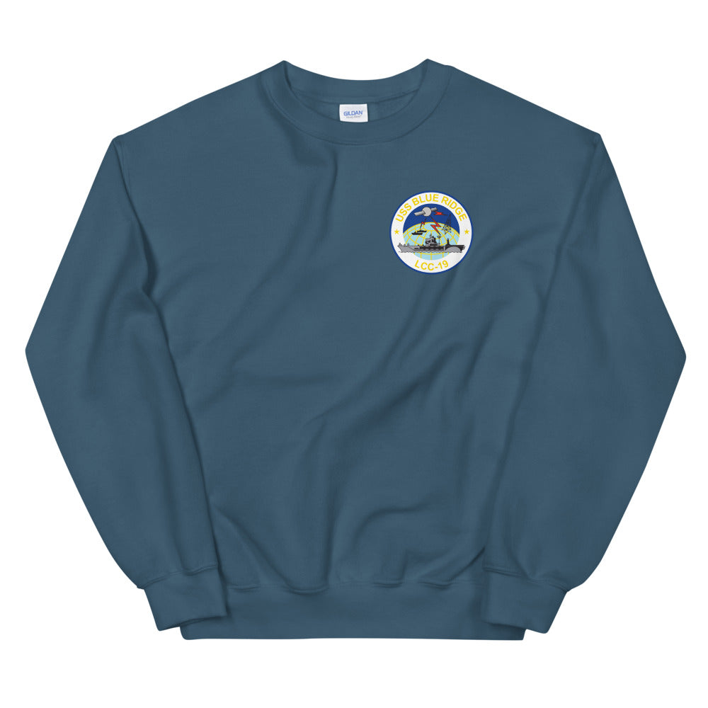USS Blue Ridge (LCC-19) Ship's Crest Sweatshirt