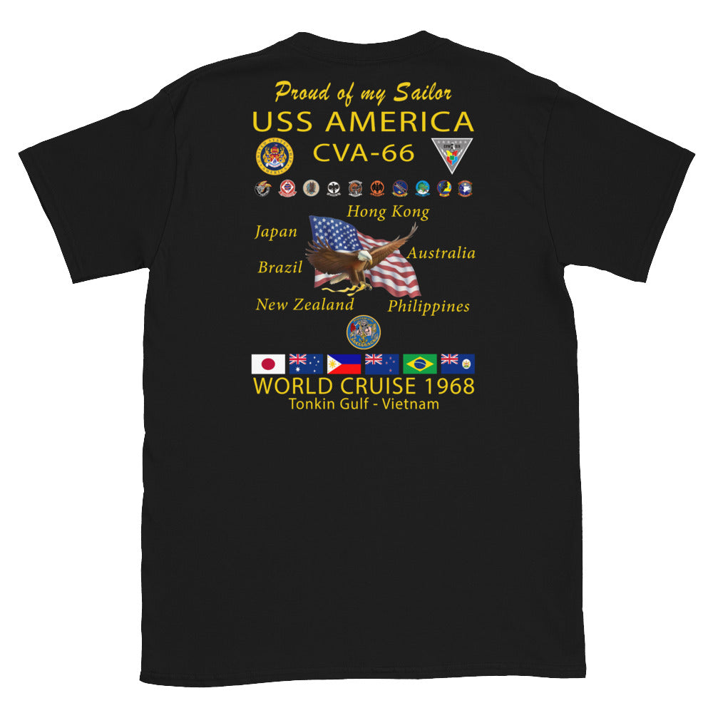 USS America (CVA-66) 1968 Cruise Shirt - FAMILY