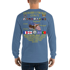 USS Harry S. Truman (CVN-75) 2018 Long Sleeve Cruise Shirt
