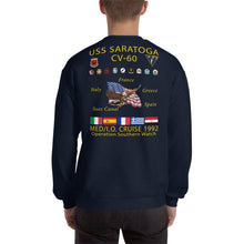 Load image into Gallery viewer, USS Saratoga (CV-60) 1992 Cruise Sweatshirt
