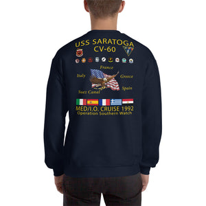 USS Saratoga (CV-60) 1992 Cruise Sweatshirt