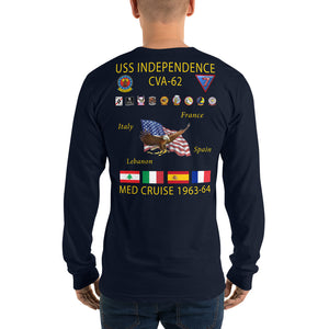 USS Independence (CVA-62) 1963-64 Long Sleeve Cruise Shirt